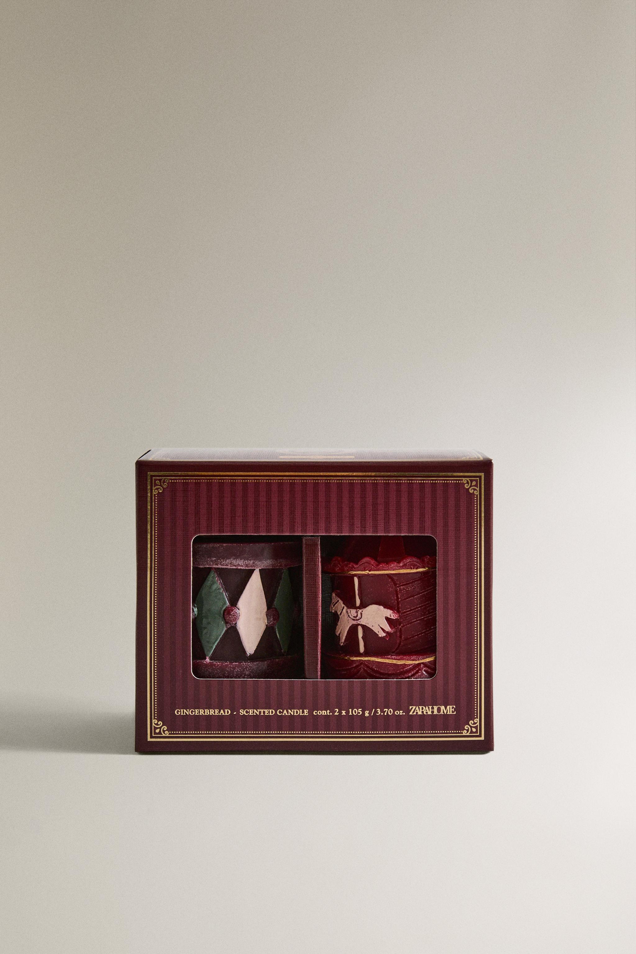 PACK BOUGIES PARFUMÉES TAMBOURS GINGERBREAD (PACK DE 2)